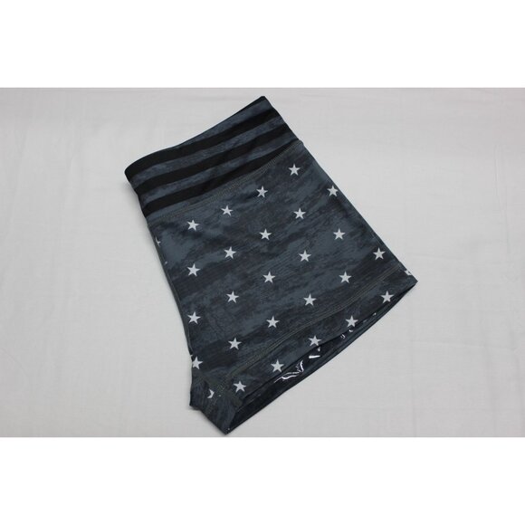 IAB Mfg women's 3 in no-ride patriotic stars athletic gym workout shorts - Picture 5 of 10